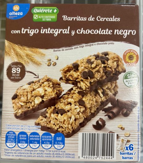 Barritas de Cereales P6 129g