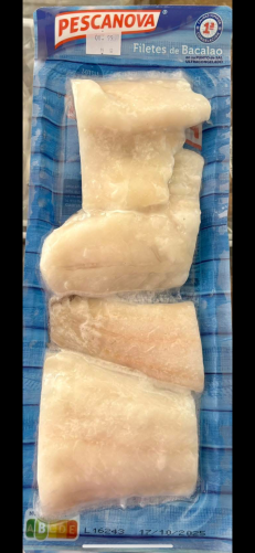 Pescanova Cod Fillets Frozen at Sea 400g