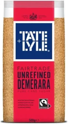 Tate & Lyle fairtrade unrefined demerara sugar 500g
