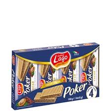 Gastone Lago Poker Cookies with Cocoa Cream 4x45g